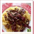 Fusilli accompagnés de gésiers confits et[...]