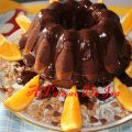Bolo com chocolate e laranja
