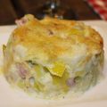 Gratin de ravioles aux poireaux