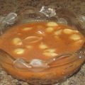 Soupe de tomates aux coquilles de doumdoum