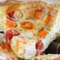 Quiche surimi et tomates cerises
