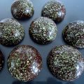 Chocolats fins : fraise-pistache