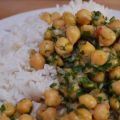 Curry rouge de pois chiches à la bette à carde