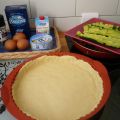 Quiche aux courgettes, thon et moutarde