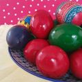Œufs colorés pour Pâques