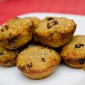 Muffins orange, avoine, canneberges et chocolat