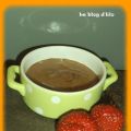 Mousse choco aux fraises...