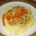 Sauté de porc au poivron rouge
