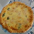 Tarte brocoli-jambon-chèvre