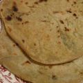 Parathas aux épinards frais et à la feta