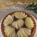 Tarte Amandine, Poire/ Choco - Marron