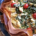 Tarte croustillante aux légumes.