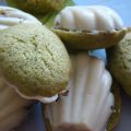 Madeleines thé vert Matcha-chocolat blanc.