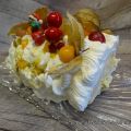 Bûche aux fruits exotiques, chantilly au citron[...]
