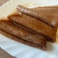 Crêpes au lait de soja chocolaté