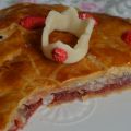 Galette des rois aux pralines roses