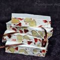 Nougat aux fruits secs et fraises séchées