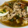 Soupe thailandaise d'entrailles de poisson.
