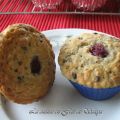 Muffins aux framboises, orange et chocolat chips
