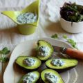 Avocats farcis à la crème d'algues