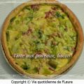 Tarte aux poireaux, bacon