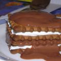 Millefeuille de petits Lu au chocolat....