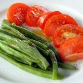 Salade de tomates et haricots verts