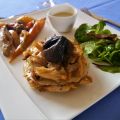Mille feuilles d'éffiloché de lapin rôti au[...]