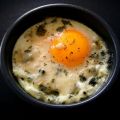 Œuf cocotte au roquefort