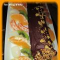 Bûche aux fruits et chocolat...