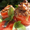 Tomates farcies au canard et riz rouge de[...]