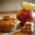 Muffins aux pommes coeur de caramel