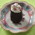 verre en fondant au chocolat