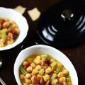 Soupe de pois chiches à l'italienne