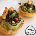 Tartelettes concombre fêta tapenade menthe,[...]