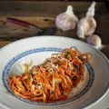 Linguine à l’huile, l’ail et au piment rouge