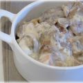 Sauté de porc à la crème et aux champignons,[...]