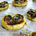 Palmiers aux épinards et au prosciutto