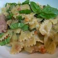 One pot pasta de Farfalle, chipolata poivron[...]