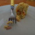 Muffins chèvre, poivrons et jambon