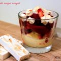 Verrines fruits rouges nougat