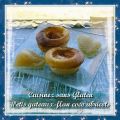 Petis gateaux-flan coco abricots
