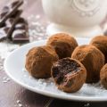 Truffes au chocolat noir faciles