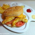 Burger de poulet pané maison (Homemade breaded[...]