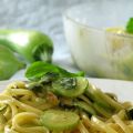 Courgettes à la carbonara