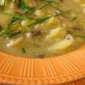 Soupe de champignons et pommes de terre