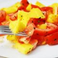 Salade de tomates et de mangue