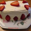 Gâteau mousse aux fraises