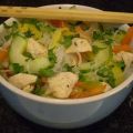 Salade thaï de vermicelles, poivrons et[...]