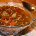 Soupe-repas aux lentilles